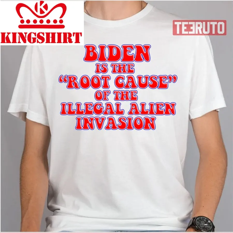 Biden Root Cause Illegal Immigration Crisis Cricket Unisex T Shirt
