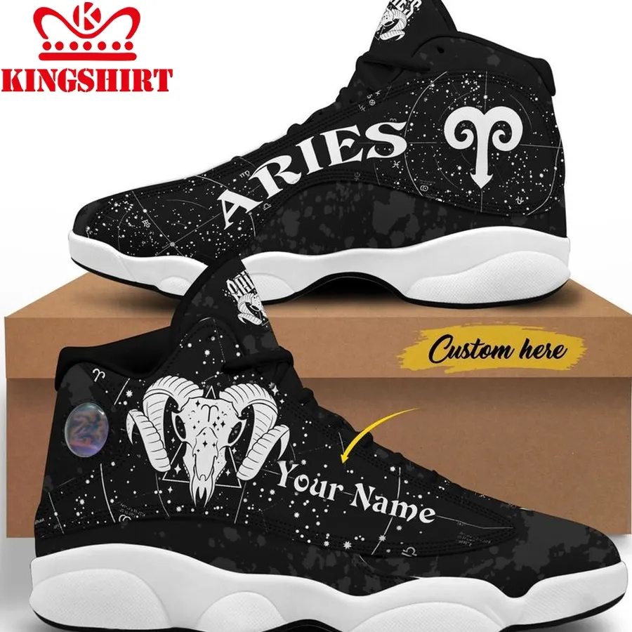 Black And White Aries Jd13 Thm 264 Air Jordan 13 Sneaker Jd13 Sneakers Personalized Shoes Design