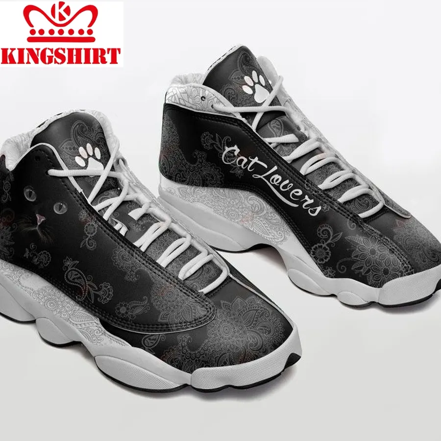 Black Cat Lovers Jordan 13 Sneaker  Shoes Jd13 Sneakers Personalized Shoes Design