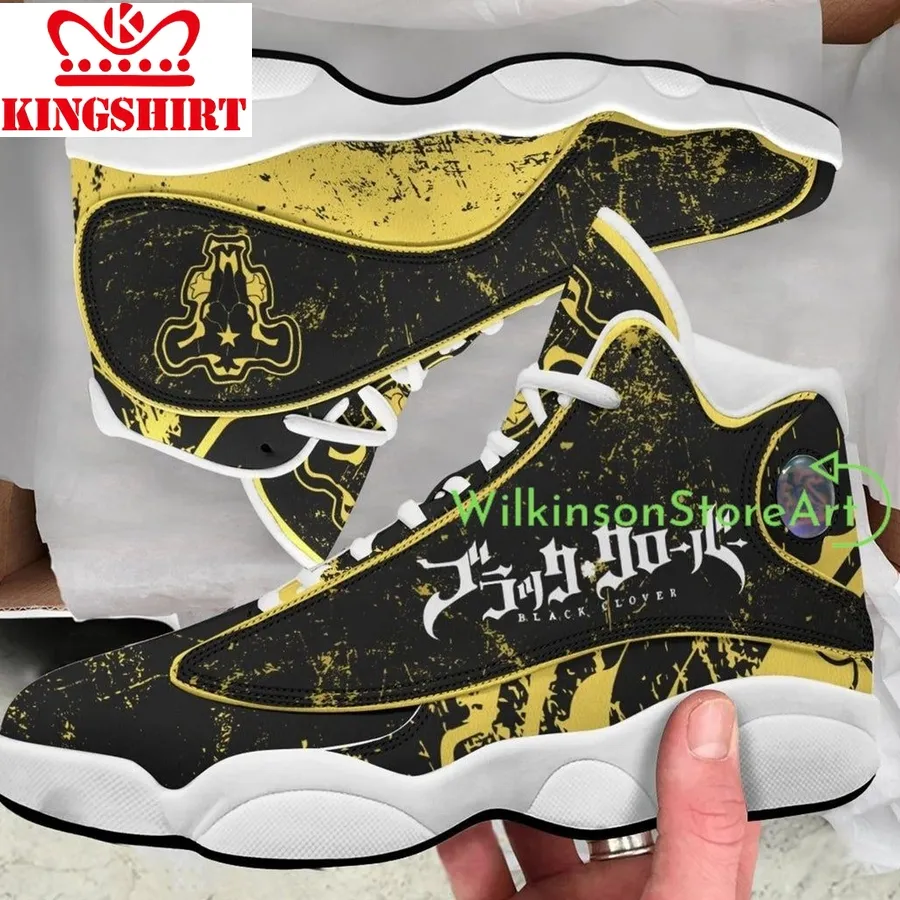 Black Clover Bulls Air Jordan 13 Film Sneakers Sport Shoes Running Shoes Top Gifts