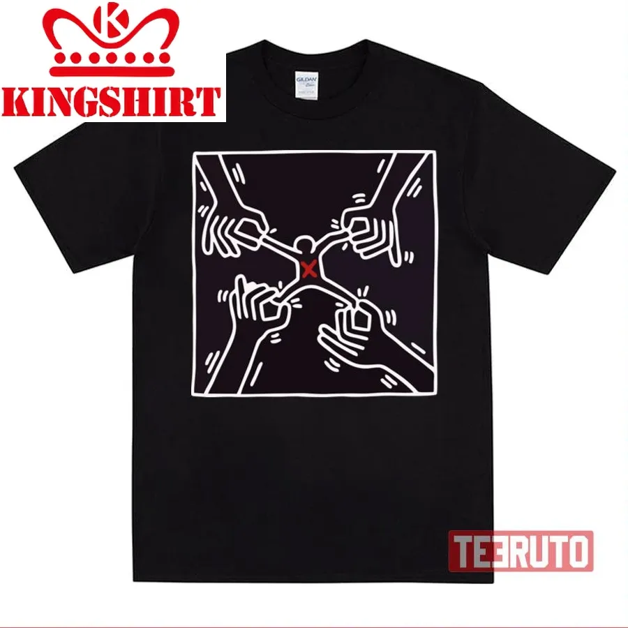 Black X People Keith Haring Unisex T Shirt