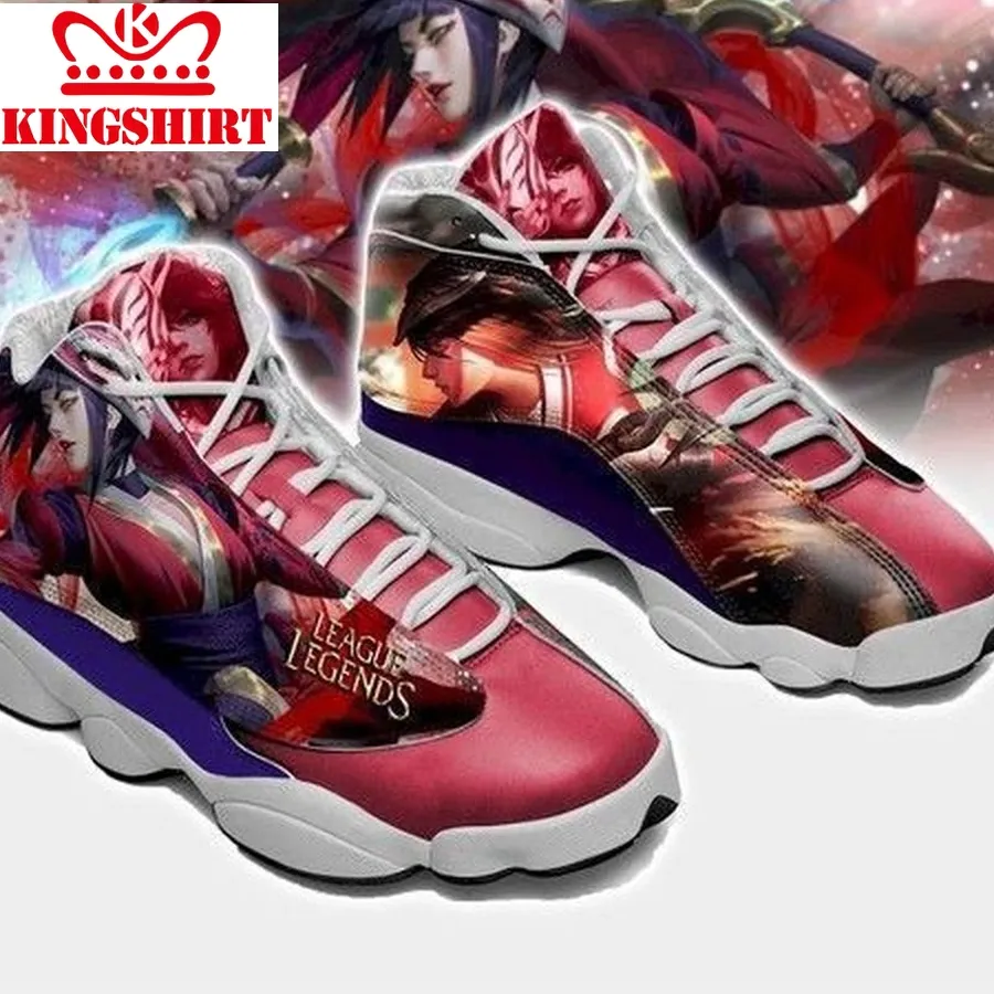 Bloodmoon Akali Custom Tennis Air Jordan 13 For Fan Shoes Sport Sneakers