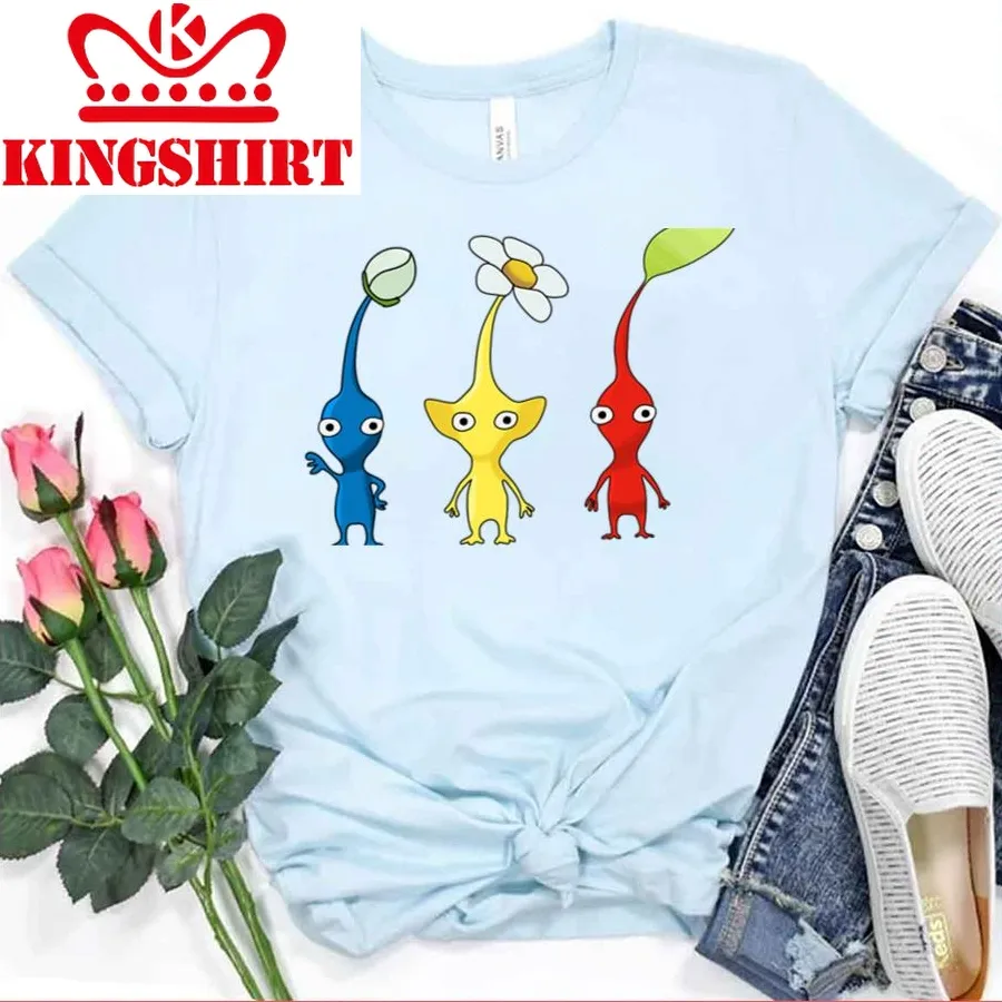 Blue Yellow And Red Pikmin Unisex T Shirt
