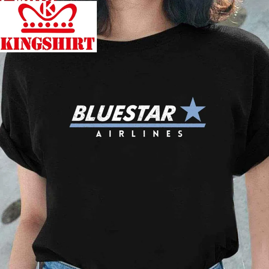 Bluestar Airlines Wall Street Vintage Logo Unisex T Shirt