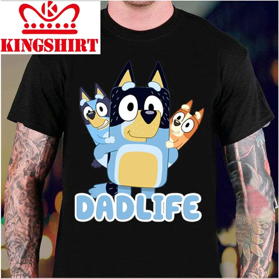 Bluey Kids Dad Life Unisex T Shirt