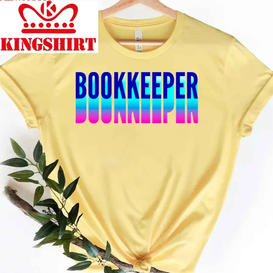 Bookkeeper With Long Gradient Shadow Unisex T Shirt