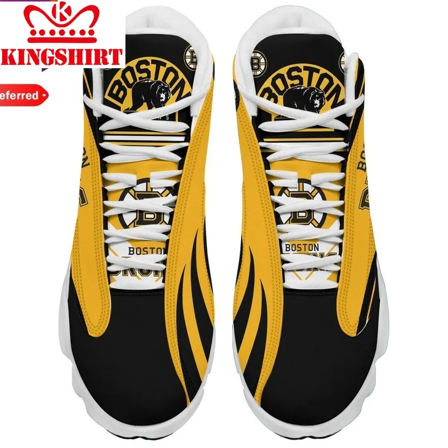 Boston Bruins Black Jordan 13 Shoes Sneakers Air Jordan 13 Sneaker Jd13 Sneakers Personalized Shoes Design