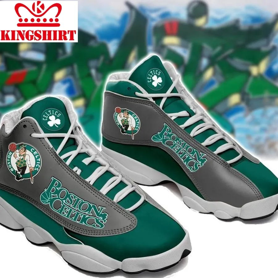 Boston Celtic Baseketball Team Jordan 13 Shoes