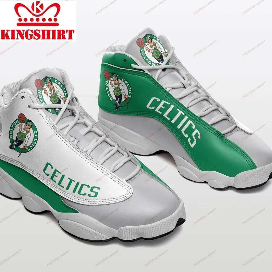 Boston Celtics Air Jordan 13 Sneakers Sport Shoes Plus Size
