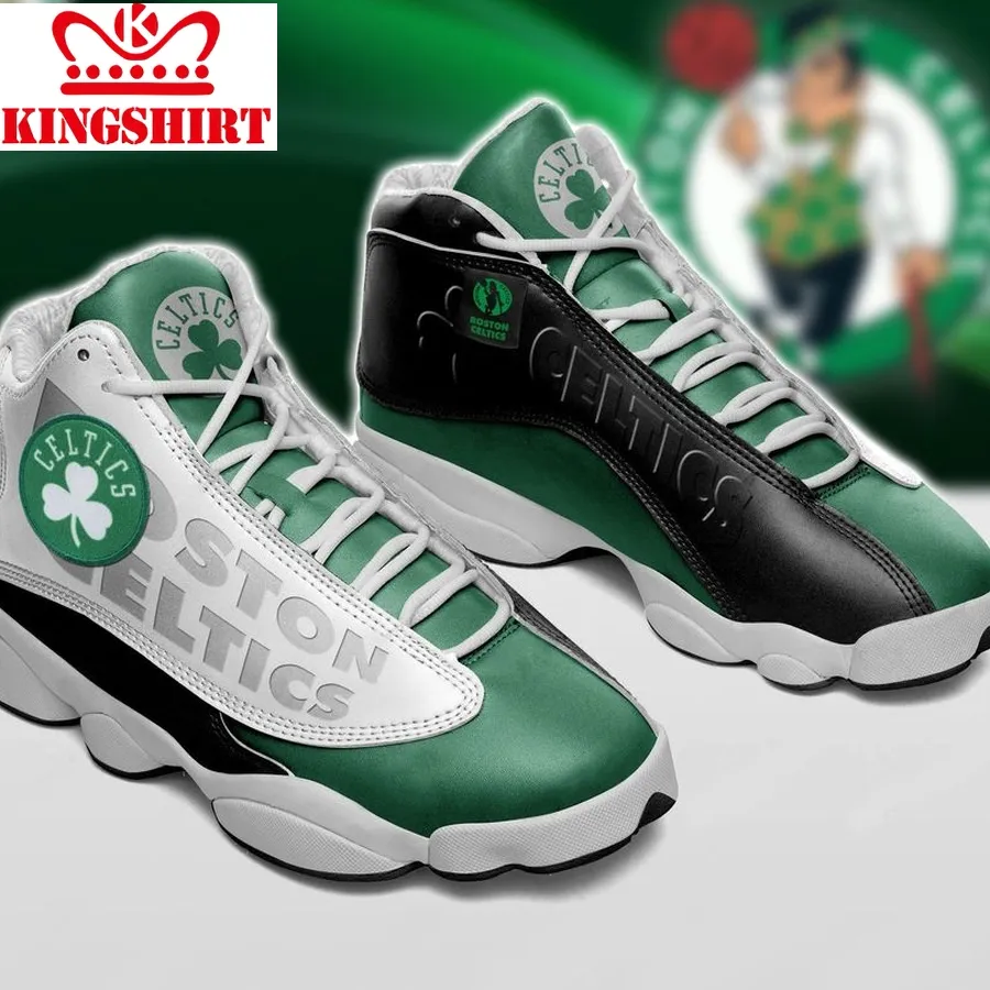 Boston Celtics Form Air Jordan 13 Sneakers Basketball Team Nba Sneakers Hao1 Jd13 Sneakers Personalized Shoes Design