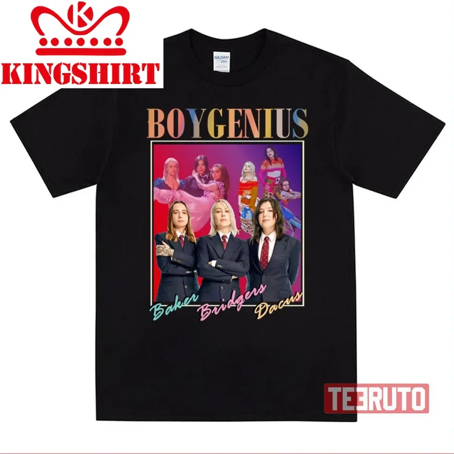 Boygenius 90S Design Merch The Record Band Label Unisex T Shirt