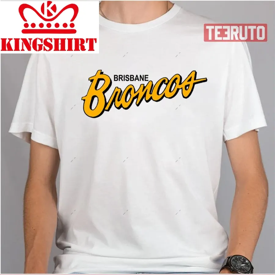 Broncos Retro Rugby Logo Unisex T Shirt