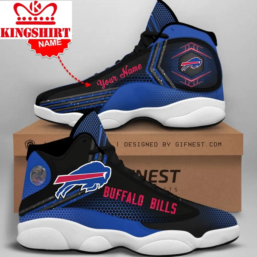 Buffalo Bills Men's Jordan 13 Custom Name Personalized Shoes