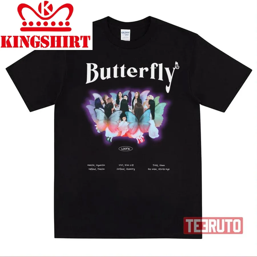 Butterfly Album Cover Loona Band Unisex T Shirt