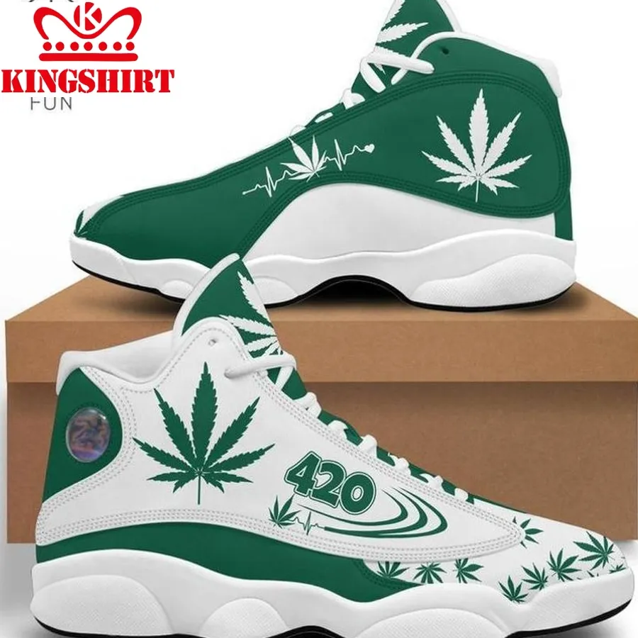 Cannabis Air Jordan 13 L98 Air Jordan 13 Sneaker Jd13 Sneakers Personalized Shoes Design V305