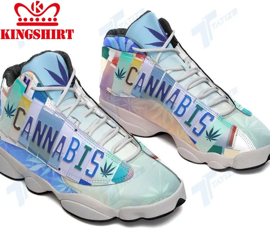 Cannabis License Plate Air Jordan 13 Sneakers Shoes Sport