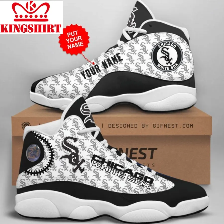 Chicago_White_Sox Jordan 13 Personalized Shoes Chicago_White_Sox Customized Name Sneaker