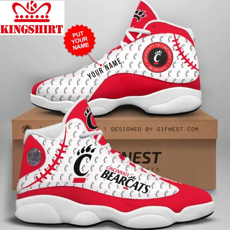 Cincinnati Bearcats Men's Jordan 13 Custom Name Personalized Shoes