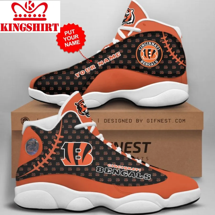 Cincinnati_Bengals_02 Jordan 13 Personalized Shoes Cincinnati_Bengals_02 Customized Name Sneaker