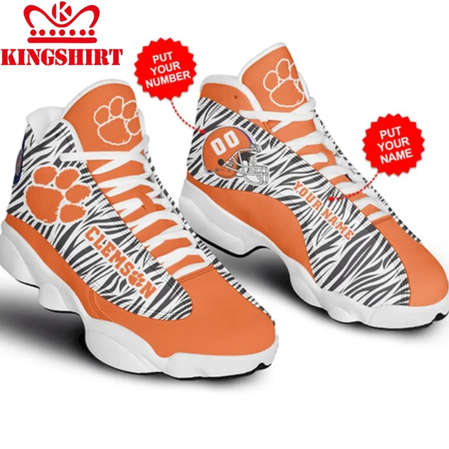 Clemson Tigers Football Personalized Shoes Air Jd13 Sneakers For Fan