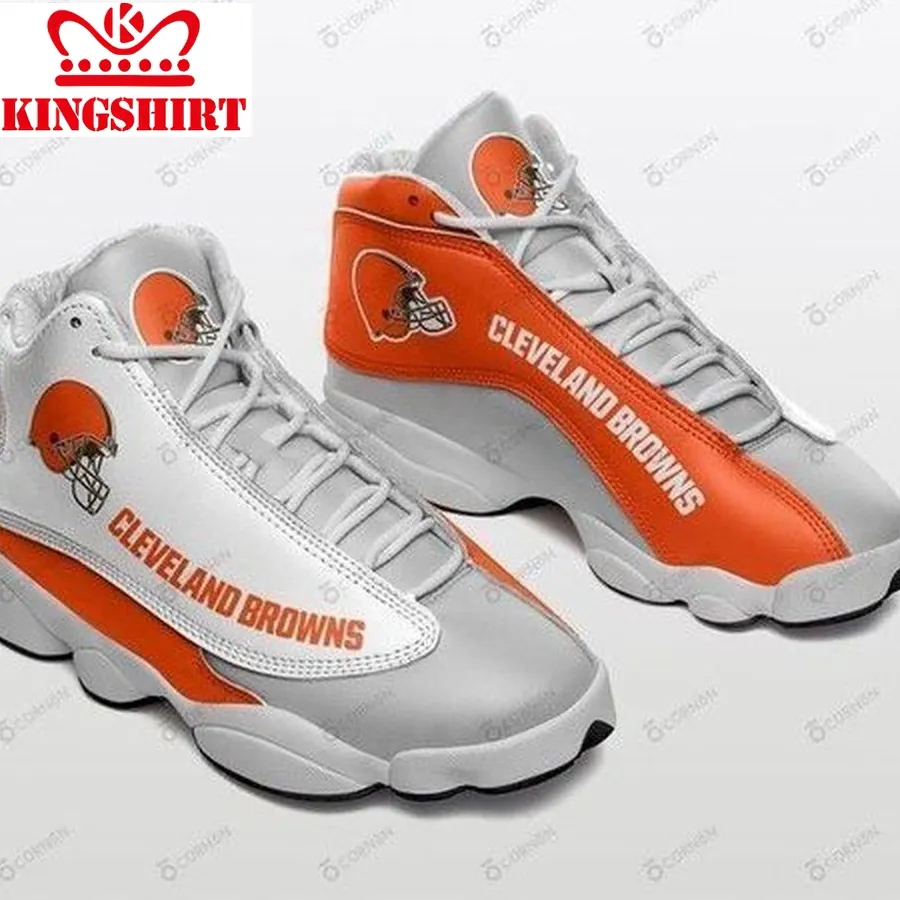 Cleveland Browns Customized Air Jordan 13 Tennis For Fan Shoes Sport Sneakers