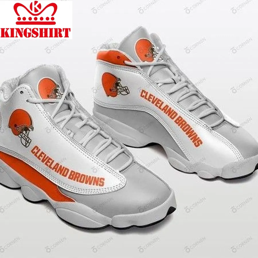 Cleveland Browns Football Custom Tennis Shoes Air Jd13 Sneakers