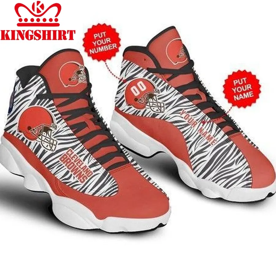 Cleveland Browns Football Customized Shoes Air Jd13 Sneakers For Fan