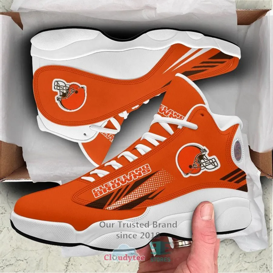 Cleveland Browns Nfl Air Jordan 13 Sneaker Shoes  