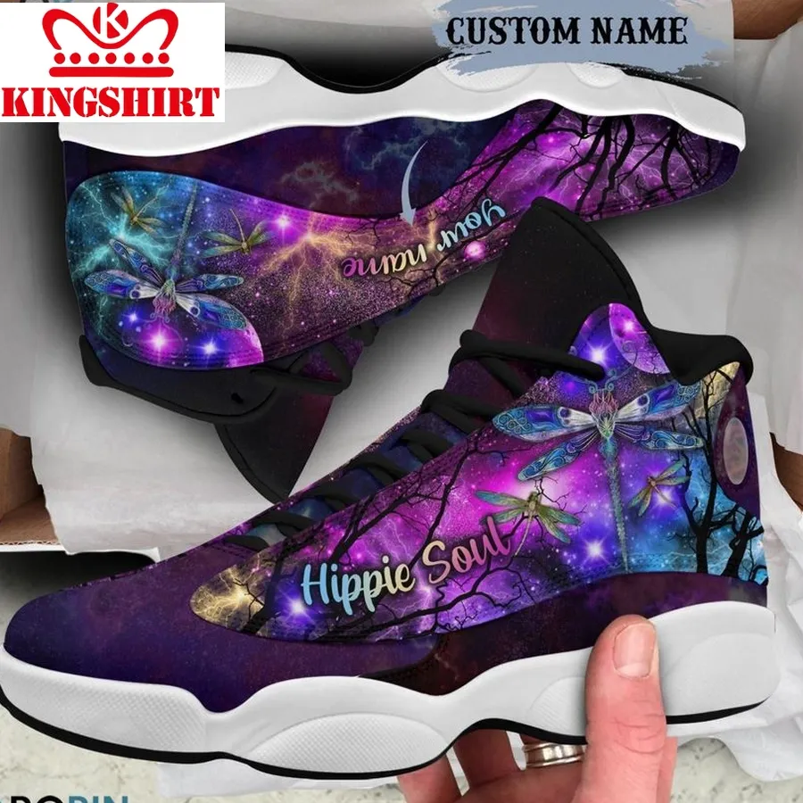 Customized Dragonfly Hippie Soul Jordan 13 Shoes