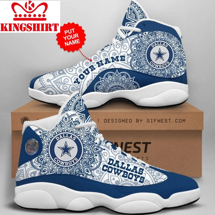 Customized Name 03 Dallas Cowboys Jordan 13 Personalized Shoes