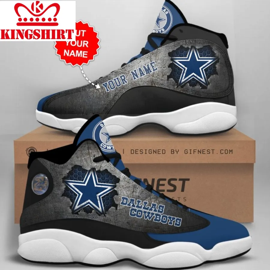 Customized Name Dallas Cowboys Jordan 13 Personalized Shoes