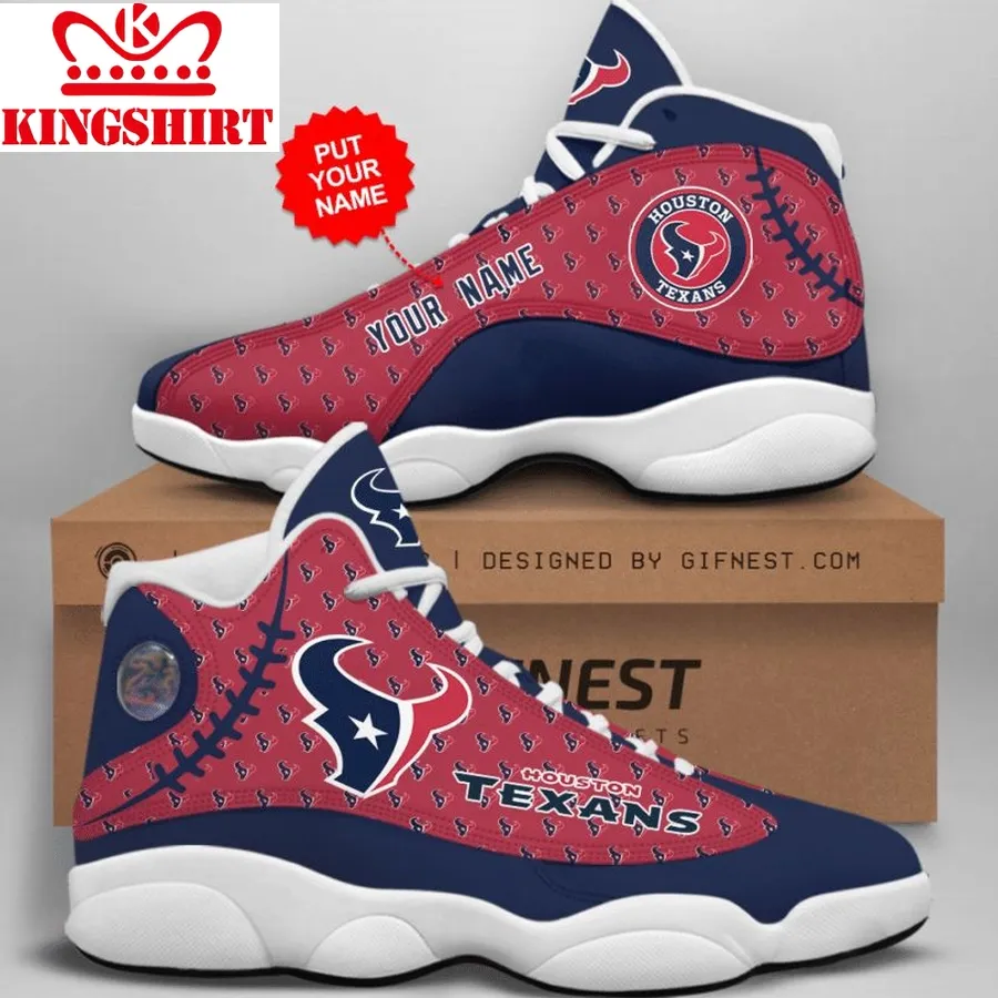 Customized Name Houston Texans Jordan 13 Personalized Shoes
