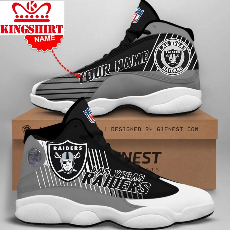 Customized Name Las Vegas Raiders Jordan 13 Personalized Shoes