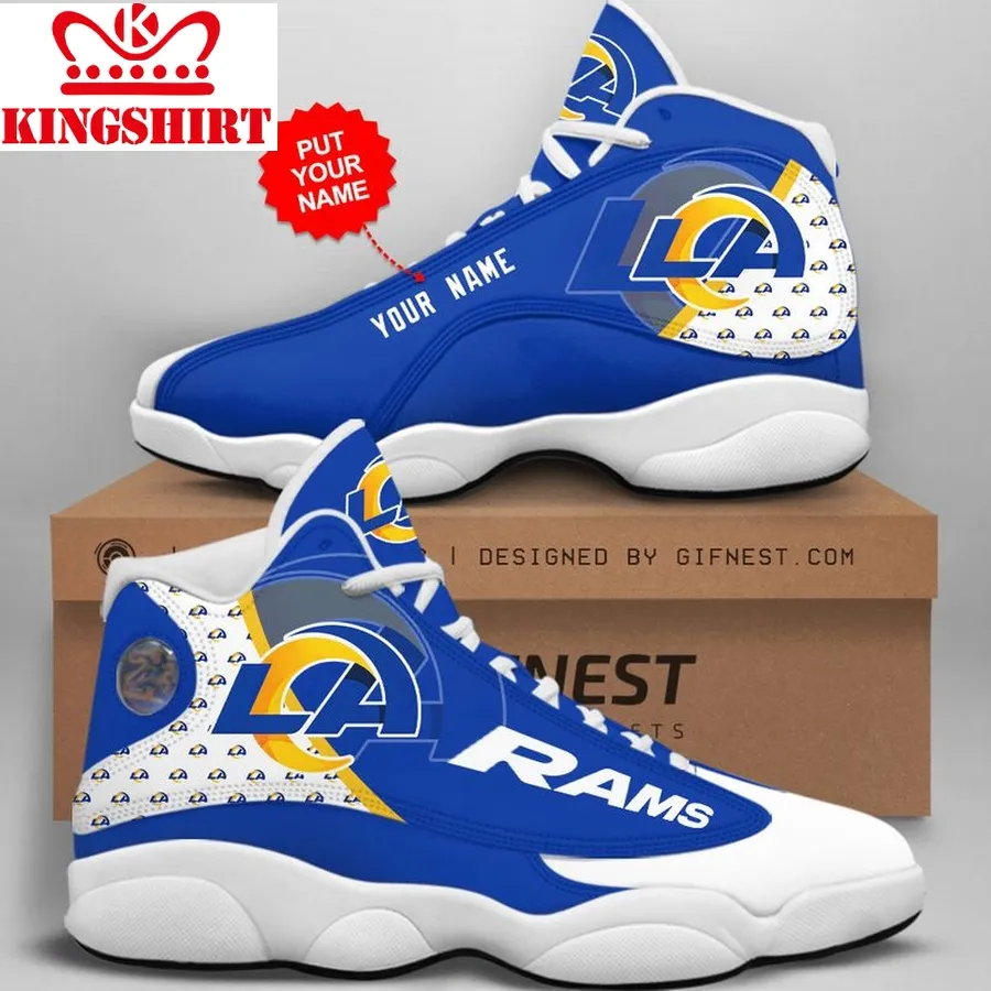 Customized Name Los Angeles Rams Jordan 13 Personalized Shoes