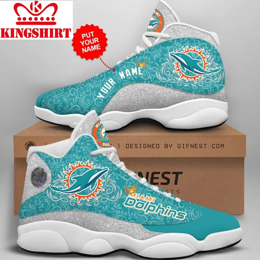 Customized Name Miami Dolphins Jordan 13 Personalized Shoes