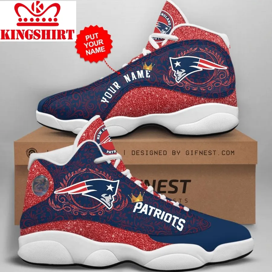 Customized Name New England Patriots Jordan 13 Personalized Shoes