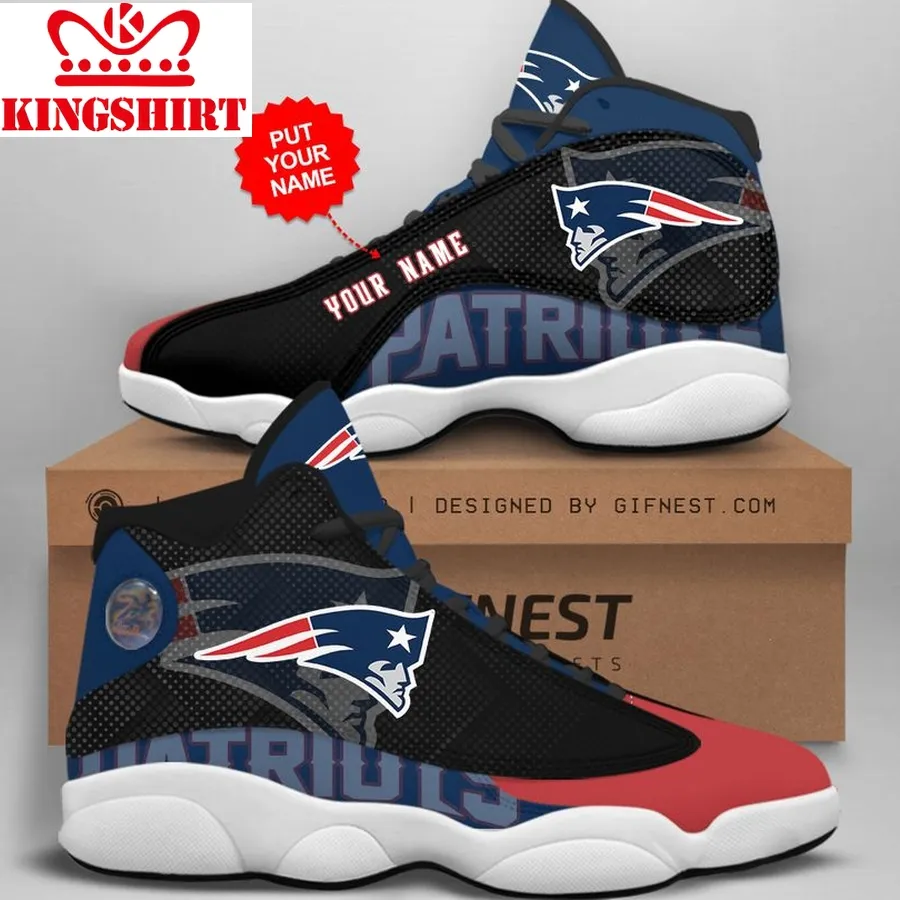 Customized Name New Englands Patriots Jordan 13 Personalized Shoes