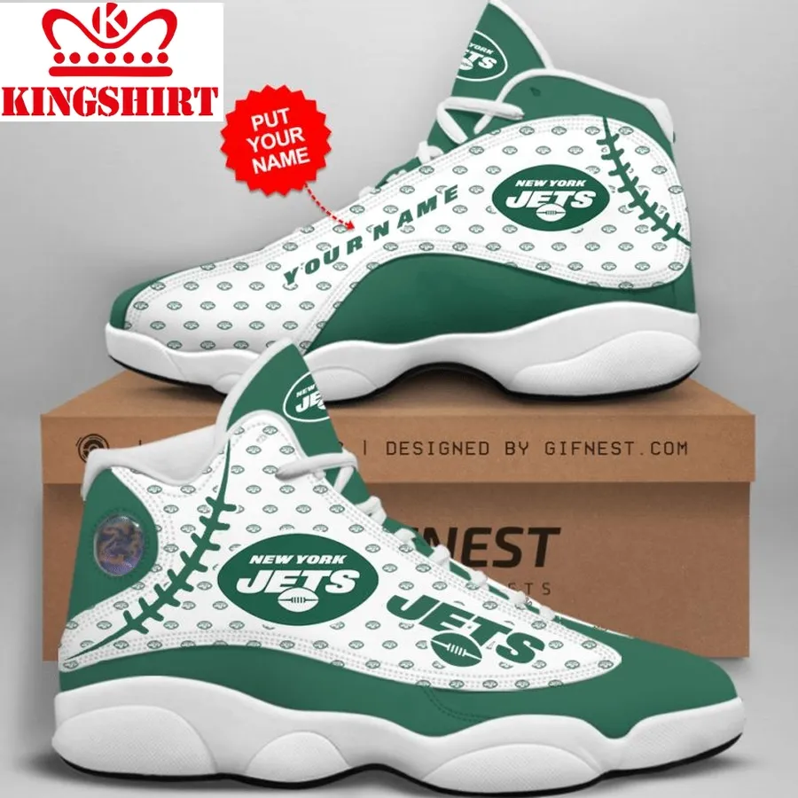 Customized Name New York Jets Jordan 13 Personalized Shoes