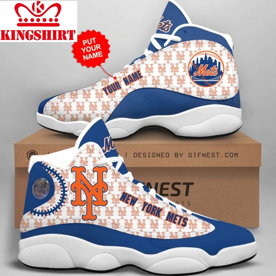 Customized Name New York Mets Jordan 13 Personalized Shoes