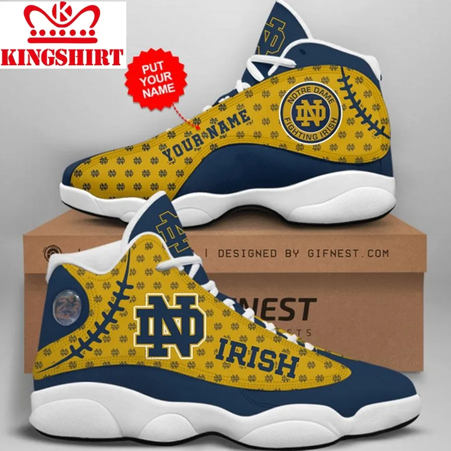 Customized Name Notre Dame Fighting Irish Jordan 13 Personalized Shoes