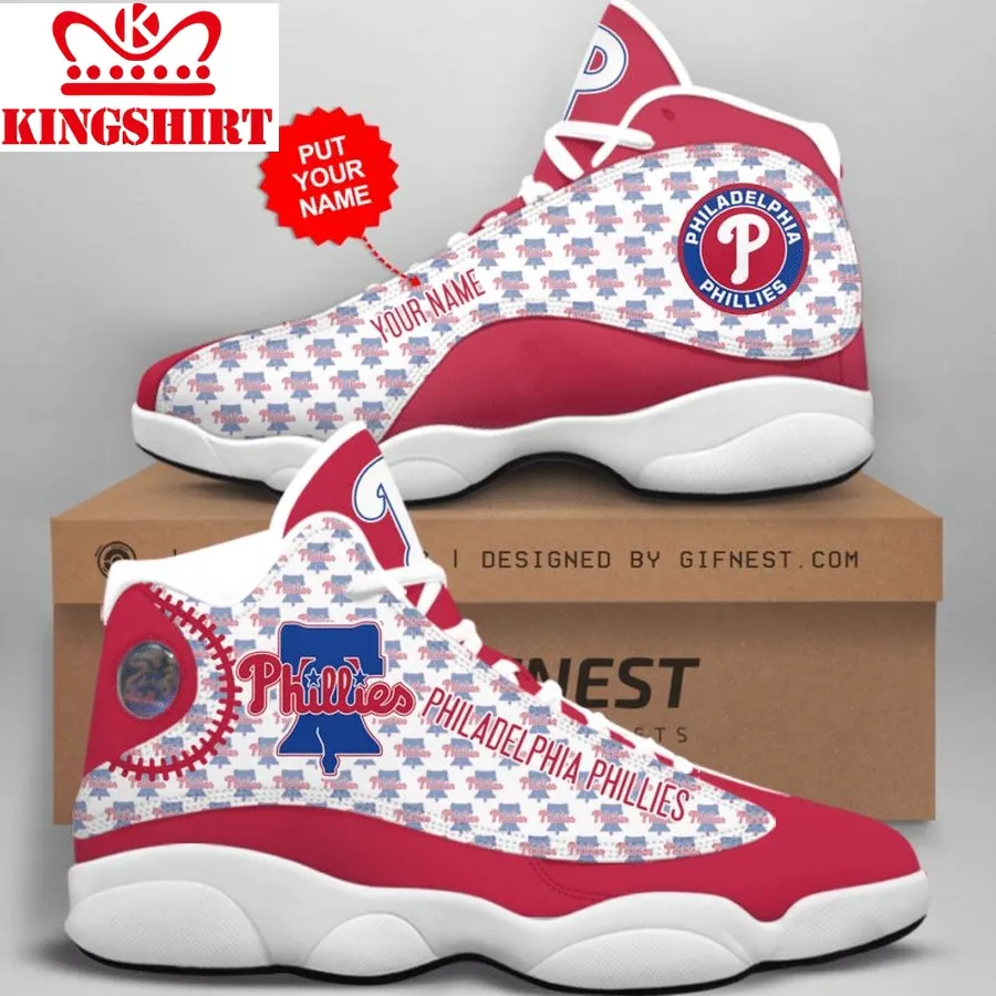 Customized Name Philadelphia Phillies Jordan 13 Personalized Shoes