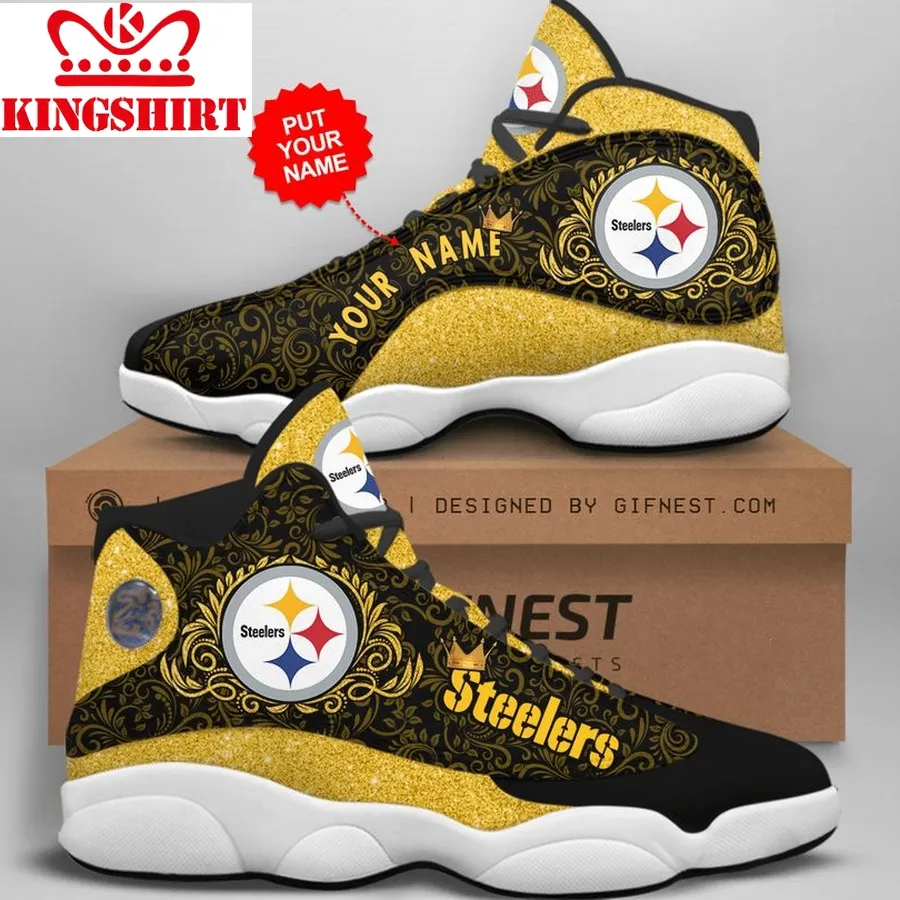 Customized Name Pittsburgh Steelers Jordan 13 Personalized Shoes