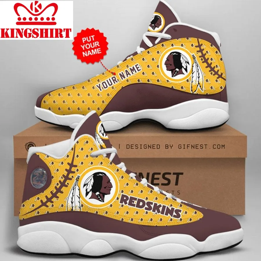  Customized Name Washington Redskins Jordan 13 Personalized Shoes 