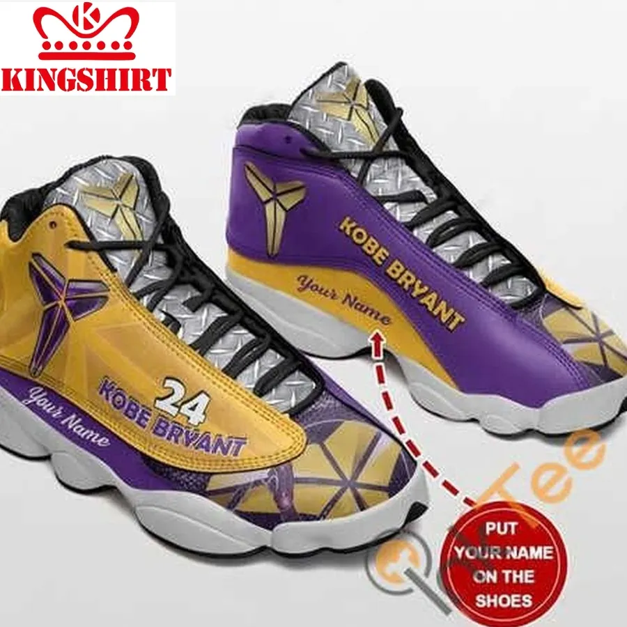 Cutomize Name Kobe Bryant 24 La Lakers 13 Air Jordan Shoes