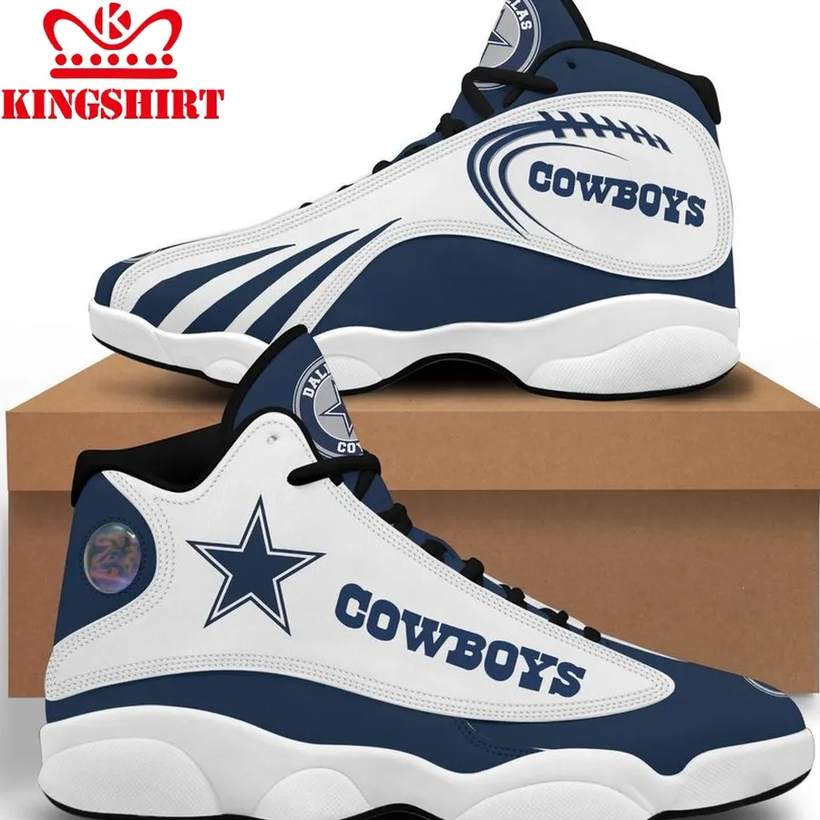 Dallas Cowboys Air Jordan 13 Custom Sneakers Running Sport
