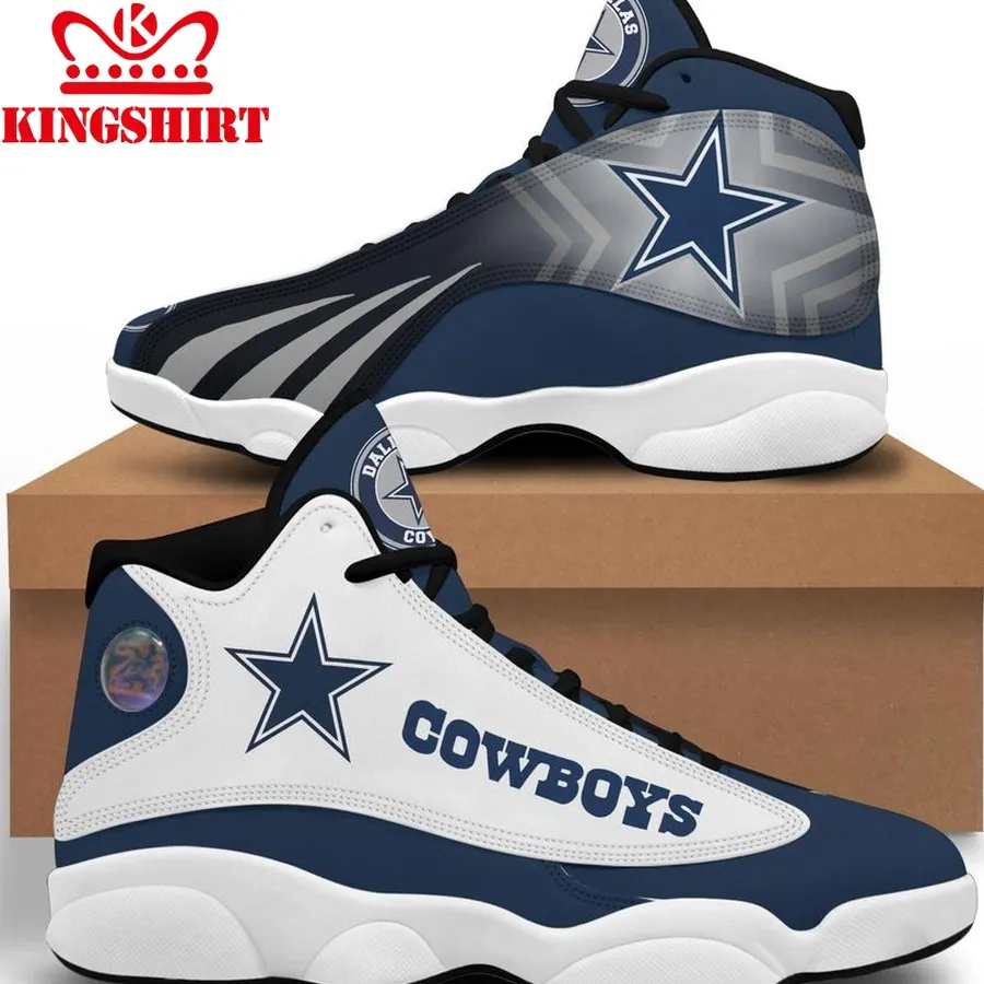 Dallas Cowboys Air Jordan 13 Custom Sneakers Shoes Sport