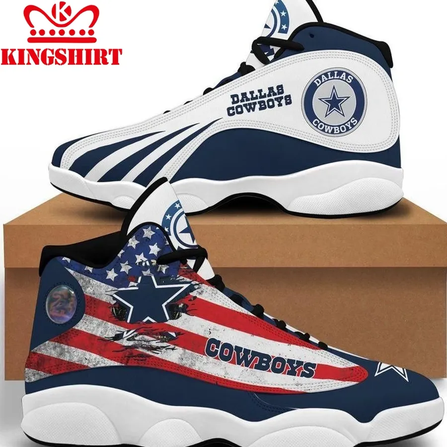 Dallas Cowboys Air Jordan 13 Custom Sneakers Sport Shoes Full Size