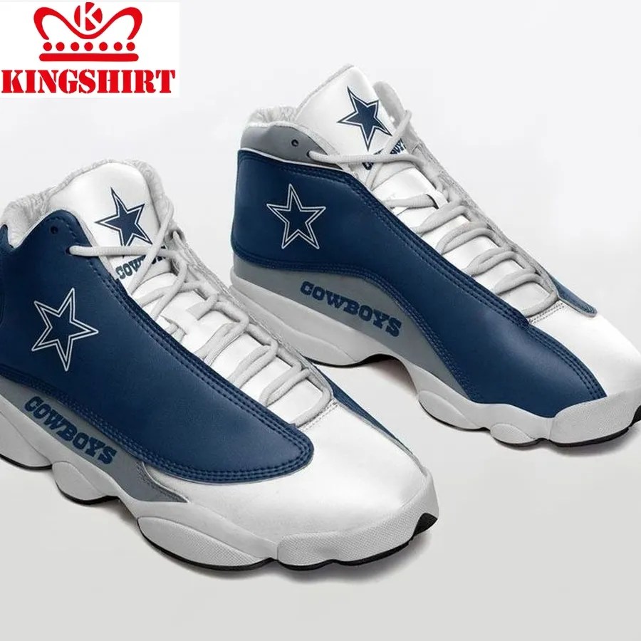 Dallas Cowboys Football Jd13 Shoe   Jordan 13 Sneaker