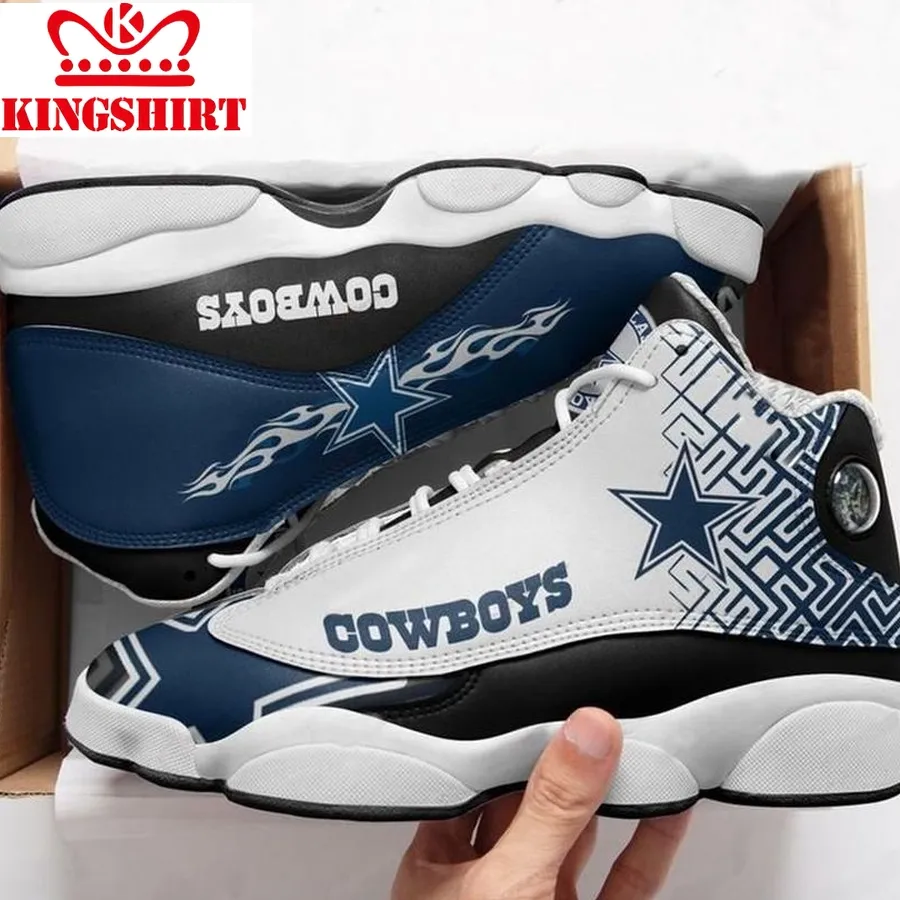 Dallas Cowboys Football Team Form Air Jordan 13 Sneakers Sport Shoes Full Size