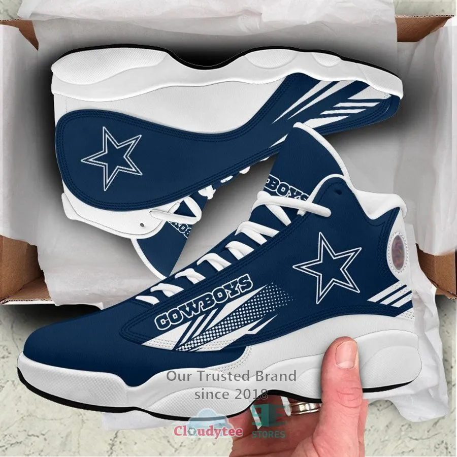 Dallas Cowboys Nfl Air Jordan 13 Sneaker Shoes  
